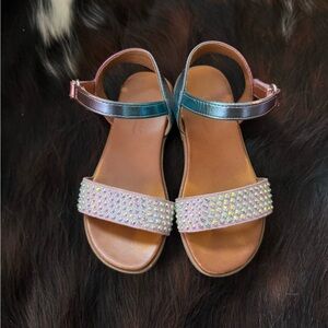 Girls rhinestone sandals